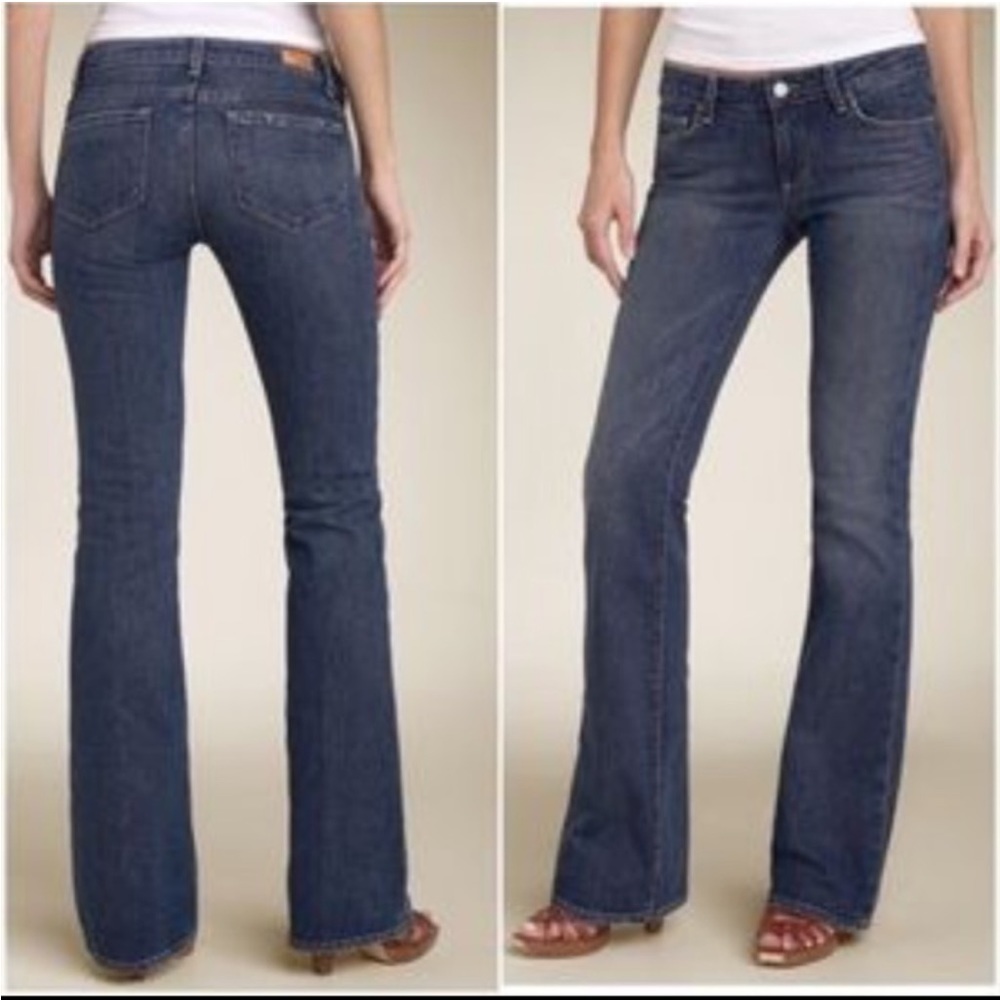 PAIGE Hollywood Hills Classic Rise Bootcut Jeans Premium Denim